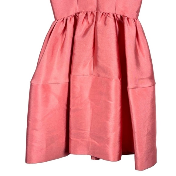 ERIN ERIN FETHERSTON GEORGIA ORANGE CREAMSICLE HALTER FIT & FLARE COCKTAIL DRESS - Picture 7 of 12